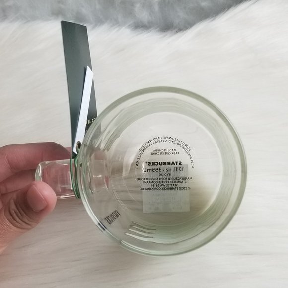 Starbucks 2021 Spring Mermaid Tail Glass Cup - Picture 3 of 3